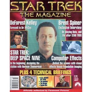 Star Trek The Magazine 1999 October DeForest Kelley Farewell Brent Spiner  C9